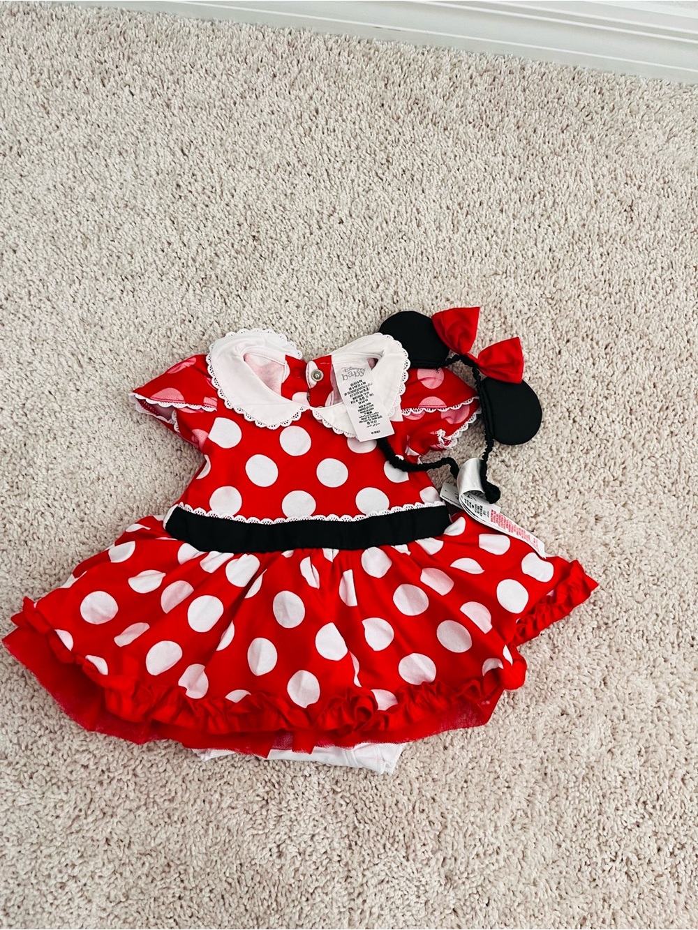 Disney Minnie Mouse  Baby Costume Onesie NWT ( various sizes)